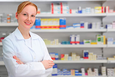 Image of female pharmacist. Image of female pharmacist.