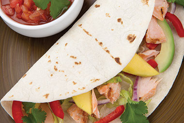 Image of grilled fish tacos.