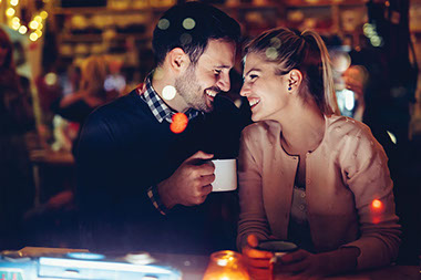 Couple on a date. Couple on a date.