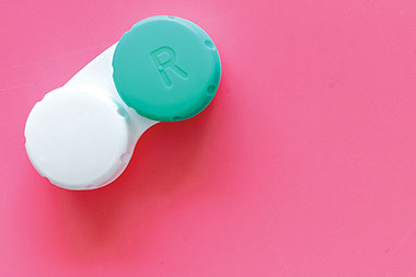 Contact case holder.