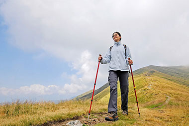 Image of women hiking.