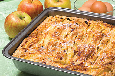 Image of an apple coffee cake.