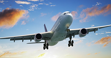 Image of flying airplane. Image of flying airplane.