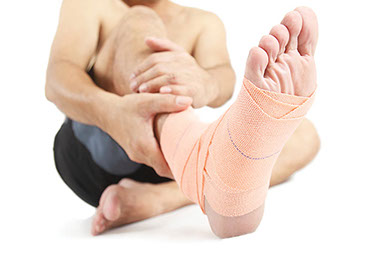 Image of sprained foot.