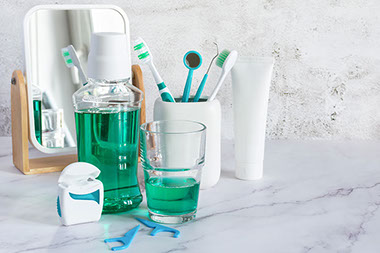 Dental hygiene products, tooth brush, tooth paste, mouth wash, etc.