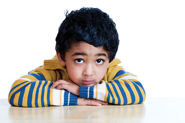 Anxious kids, anxious parents. Image of young child.