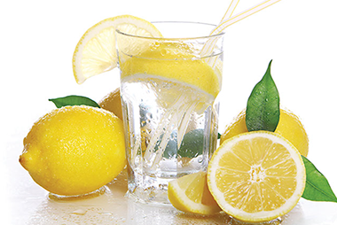 Image of lemon water.