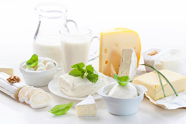 Image of various of different dairy products. Image of various of different dairy products.