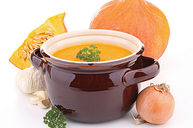 Image of pumpkin soup.