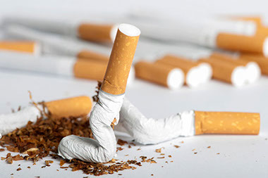 Image of crushed cigarettes.