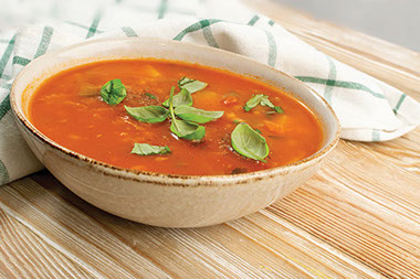 Garden barley soup in bowl. Garden barley soup in bowl.