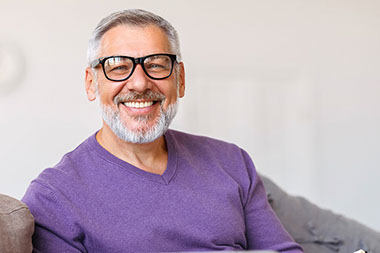 Older man smiling. Older man smiling.