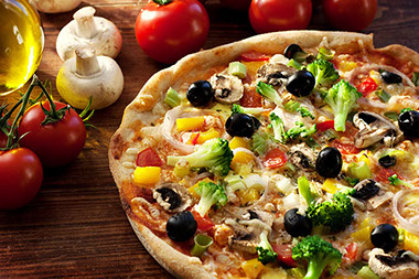 Veggie pizza. Veggie pizza.