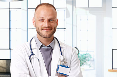 Image of smiling doctor.