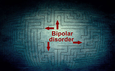 Bipolar Disorder Image containging the words "Bipolar Disorder" surrounded by a maze.