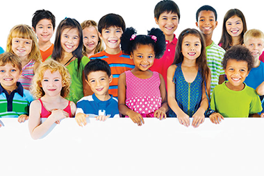 How to make the grade this school year. Image of a group of school children.