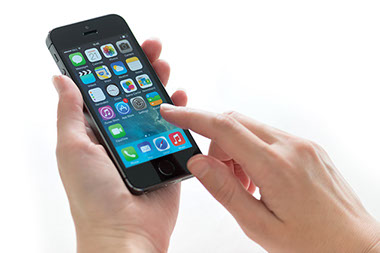 Smart phone break aids well-being. Image of a smart phone.