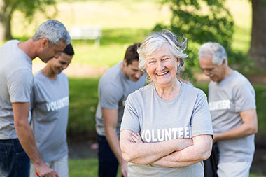Image of a group of volunteers.
