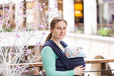Image of women with newborn baby.