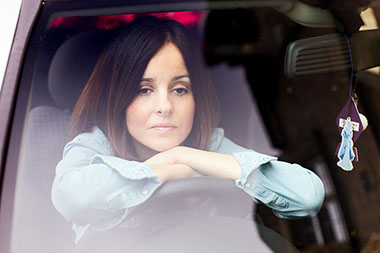 Image of a drowsy driver.