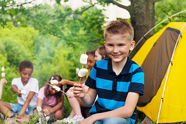 Image of child at summer camp.
