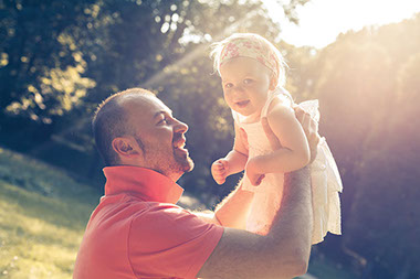 Image of father and young daughter. Image of father and young daughter.