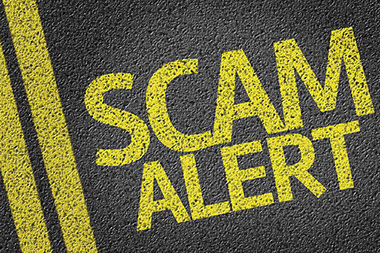 Image of the words "Scam Alert"