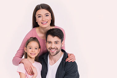 Couple with young daughter.