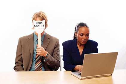 Go on an email diet. Image of 2 business people.