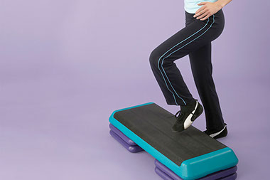 Bye bye belly fat. Image of women exercising.