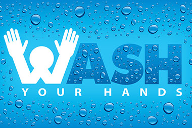 Water drop illustration with the words "Wash your hand". Water drop illustration with the words "Wash your hand".