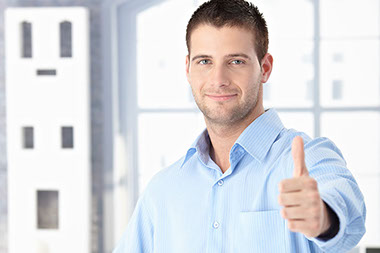 Are you ready to change? Image of man with thumbs up.