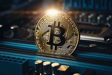 A digital gold bitcoin.