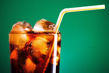 Image of soda in a glass.
