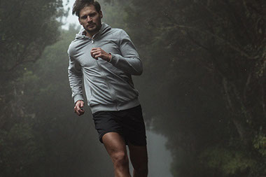 Man running. Man running.