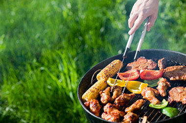 Image of food on the barbecue grill. Image of food on the barbecue grill.