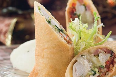 Image of a turkey wrap.