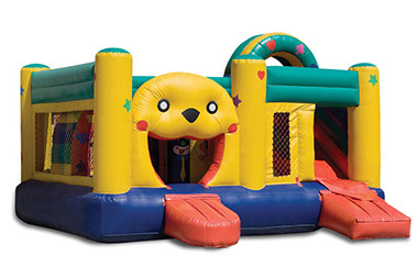Bounce house dangers. Image of a bounce house.