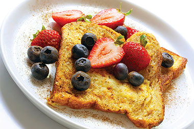 Image of cinnamon-sprinkled french toast.