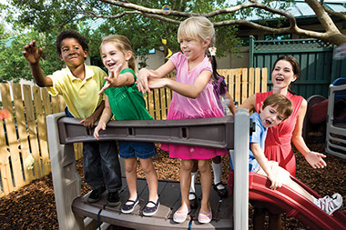 Image of children at the playground.