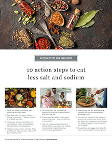 Page from HealthyLife Weigh book by the American Institute for Preventive Medicine. www.HealthyLife.com. All rights reserved.