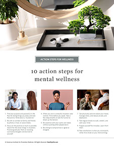 Minding Your Mental Health Book. Published by the American Institute for Preventive Medicine. www.HealthyLife.com. All rights reserved.