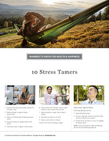 Page from HealthyLife Weigh book by the American Institute for Preventive Medicine. www.HealthyLife.com. All rights reserved.