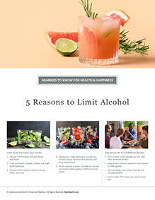 Page from HealthyLife Weigh book by the American Institute for Preventive Medicine. www.HealthyLife.com. All rights reserved.