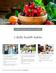 Health at Home Lifetime book by the American Institute for Preventive Medicine. www.HealthyLife.com. All rights reserved.