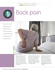 Health at Home Lifetime book by the American Institute for Preventive Medicine. www.HealthyLife.com. All rights reserved.