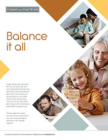 ays to Well-Being book by the American Institute for Preventive Medicine. www.HealthyLife.com. All rights reserved.