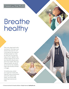 Health at Home Lifetime book by the American Institute for Preventive Medicine. www.HealthyLife.com. All rights reserved.