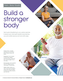 Page from HealthyLife Weigh book by the American Institute for Preventive Medicine. www.HealthyLife.com. All rights reserved.