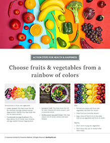 Page from HealthyLife Weigh book by the American Institute for Preventive Medicine. www.HealthyLife.com. All rights reserved.